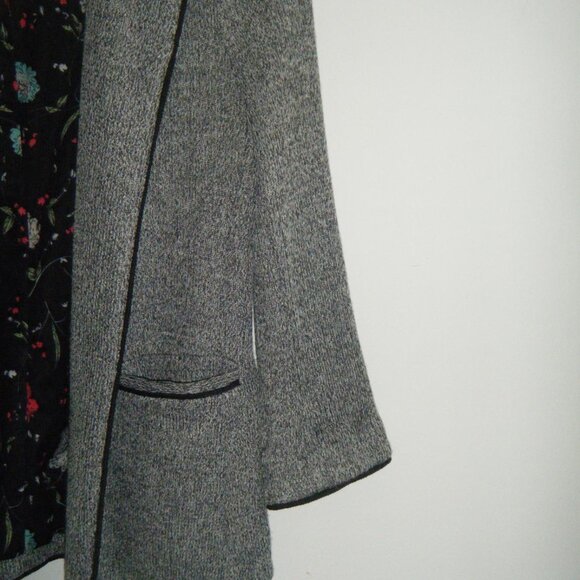 skies are blue gray triblend collared blazer with buttons on the cuff & pockets - Picture 4 of 8